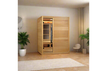 Load image into Gallery viewer, Golden Designs 2025 &quot;Soria&quot; 3-Person Hybrid Sauna (Indoor/Full Spectrum/Harvia Stove)
