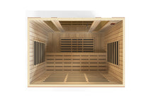 Load image into Gallery viewer, Golden Designs &quot;Bergamo&quot; 4-Person Low EMF FAR Infrared Sauna (Wheelchair Accessible)
