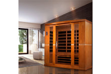 Load image into Gallery viewer, Golden Designs &quot;Bergamo&quot; 4-Person Low EMF FAR Infrared Sauna (Wheelchair Accessible)
