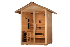 Golden Designs "Carinthia" 3-Person Hybrid Outdoor Sauna