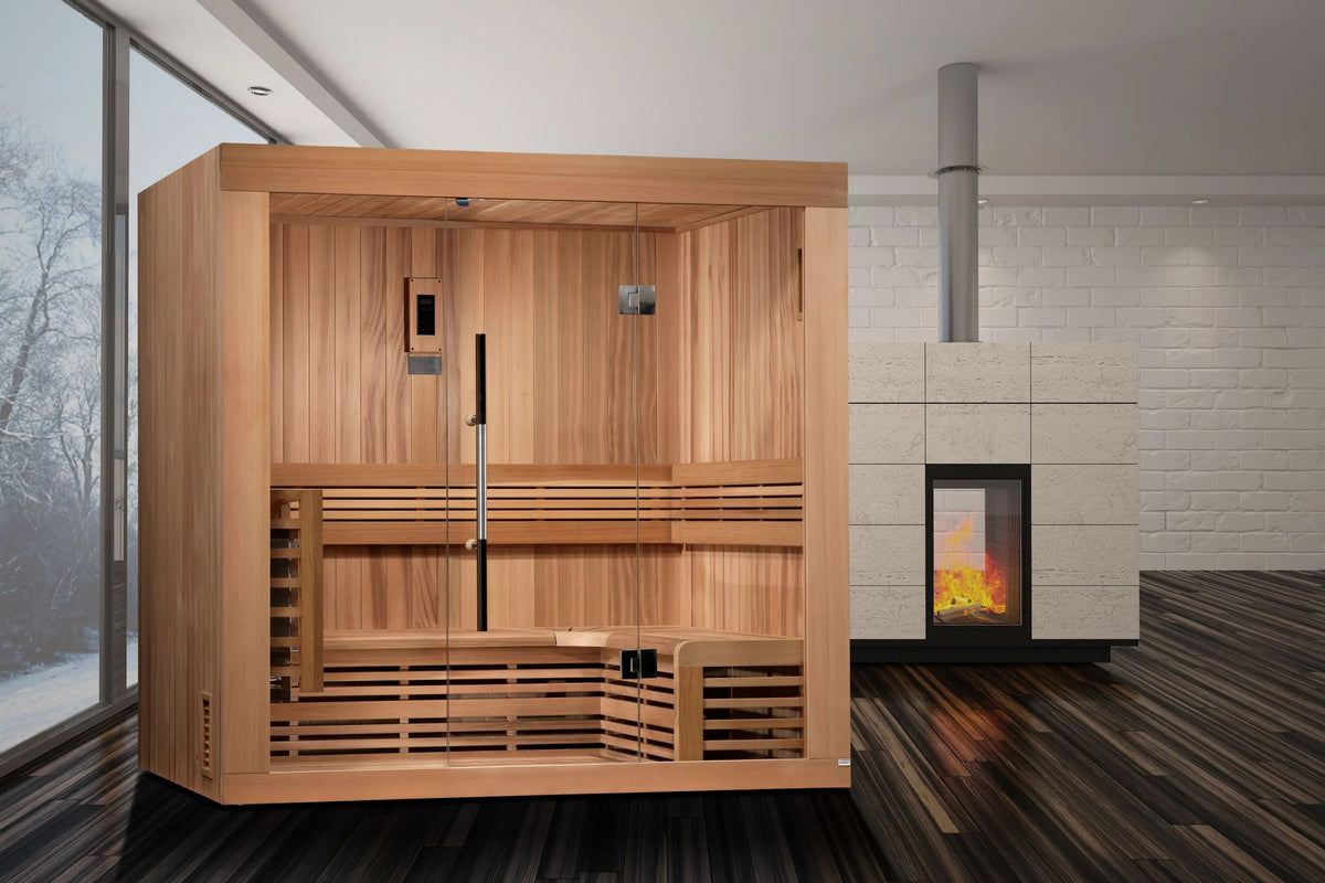 Golden Designs "Copenhagen" 3 Person Traditional Sauna 360 Fitness