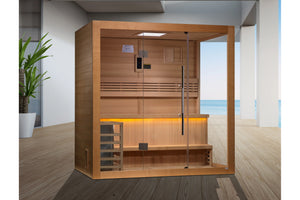Golden Designs "Forssa Edition" 3-4 Person Outdoor/Indoor Traditional Sauna