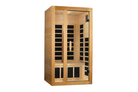 Golden Designs "Gracia" 1-2 Person Ultra Low EMF FAR IR Sauna (2026 Edition) (🪂NEW ITEM)