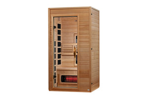Golden Designs "Martin" 1-2 Person Full Spectrum Near Zero EMF FAR IR Sauna (2026 Edition) (🪂NEW ITEM)