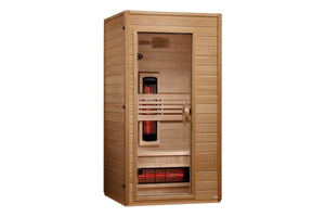 Golden Designs "Martin" 1-2 Person Full Spectrum Near Zero EMF FAR IR Sauna (2026 Edition) (🪂NEW ITEM)