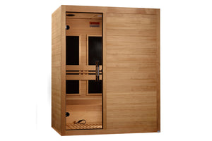 Maxxus S-Line 3-Person Ultra Low EMF FAR Infrared Sauna (🍂 FALL CLEARANCE)