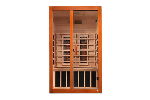 Golden Designs Dynamic "Santiago Elite" 2-Person Ultra Low EMF Far-Infrared Indoor Sauna (NEW 2026)