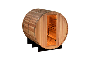 Golden Designs "Uppsala" 4 Person Barrel Traditional Steam Sauna