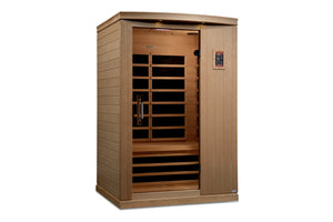 Golden Designs "Venice Elite" 2-Person Ultra Low EMF FAR Infrared Sauna (Wheelchair Accessible)