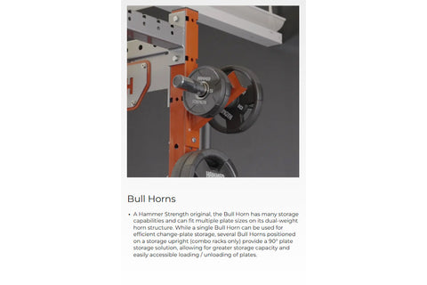 Hammer Strength Bull Horns Rack Attachment