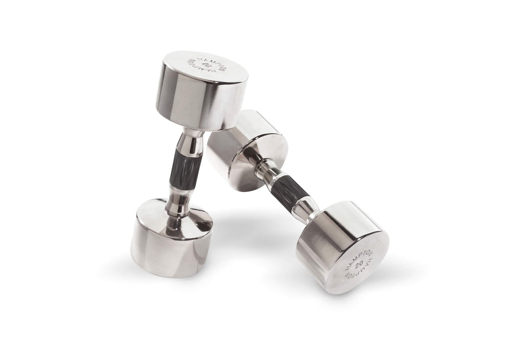 Hampton Chrome Dumbbells w/ Contour Grips