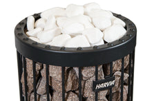 Load image into Gallery viewer, Harvia Decorative White Rounded Sauna Heater Stones (5-10cm | 10kg Box)
