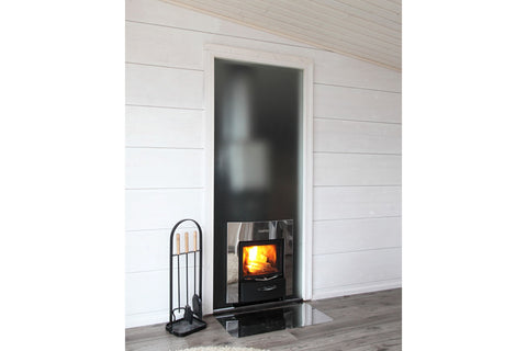 Harvia Duo White Aluminum Frame Glass Wall