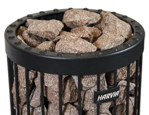 Harvia Decorative White Rounded Sauna Heater Stones (5-10cm | 10kg Box)