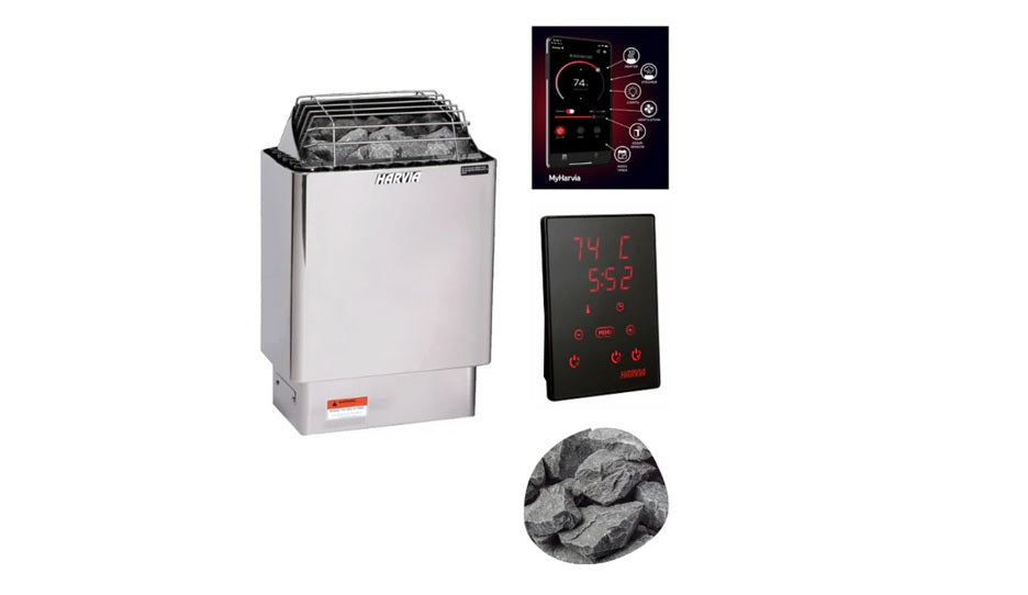 Harvia KIP Electric Sauna Heater Package