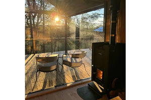 Harvia Linear 28 Wood-Burning Sauna Stove Heater (Black)