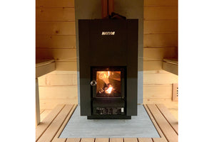 Harvia Linear 28 Wood-Burning Sauna Stove Heater (Black)