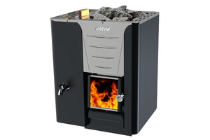 Harvia Pro 20 LS Wood-Burning Sauna Stove Heater w/Built-In Water Tank