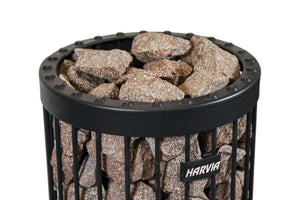 Harvia Red Granite Sauna Decorative Stones (5–10cm | 10kg Box)