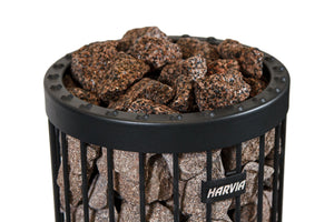 Harvia Red Granite Sauna Decorative Stones (5–10cm | 10kg Box)