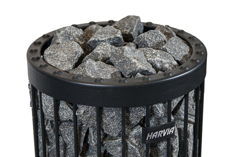 Harvia Olivine Diabase Sauna Heater Stones (5-10cm | 10-15cm | 20kg Box)