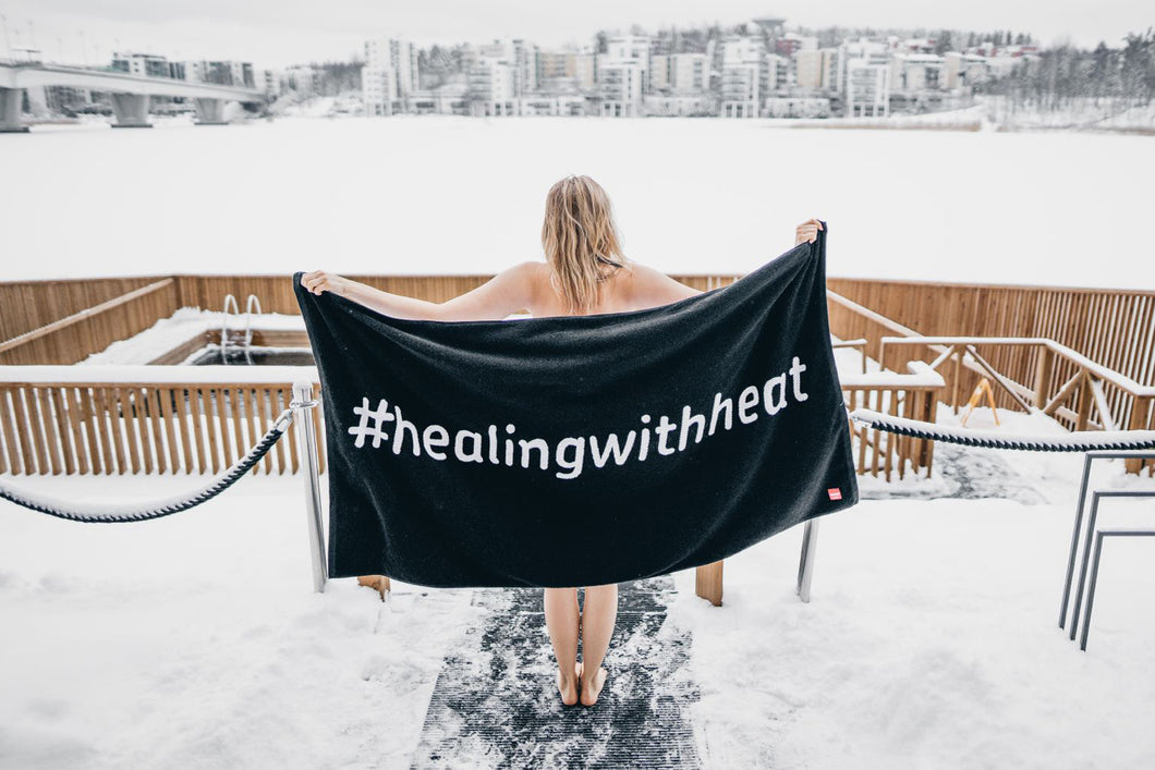 Harvia Sauna Towel (Black)