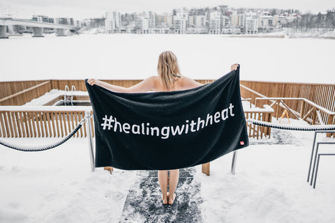 Harvia Sauna Towel (Black)