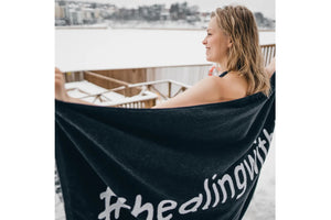 Harvia Sauna Towel (Black)