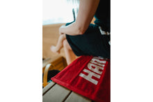Load image into Gallery viewer, Harvia Sauna Towel (Red)
