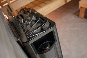 Harvia The Wall Electric Sauna Heater (Black Steel)