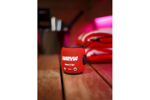 Harvia Water-Resistant Sauna Speaker (Red)