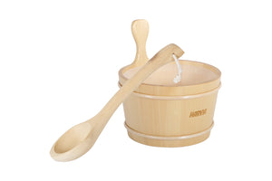 Harvia Wooden Sauna Bucket With Plastic Inner Container