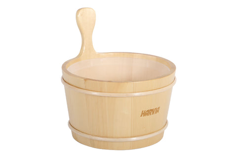 Harvia Wooden Sauna Bucket With Plastic Inner Container