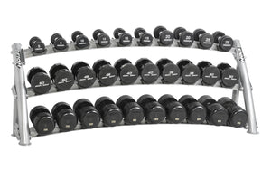 Hoist 3-Tier Horizontal Saddle Dumbbell Rack (CF-3461-3) (15 Pair)