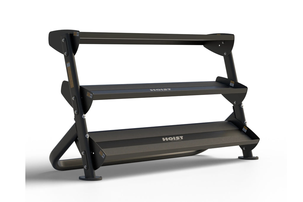 Hoist 60" 2-Tier Dumbbell Rack w/ Optional 3rd Tier (HF-5461-60)
