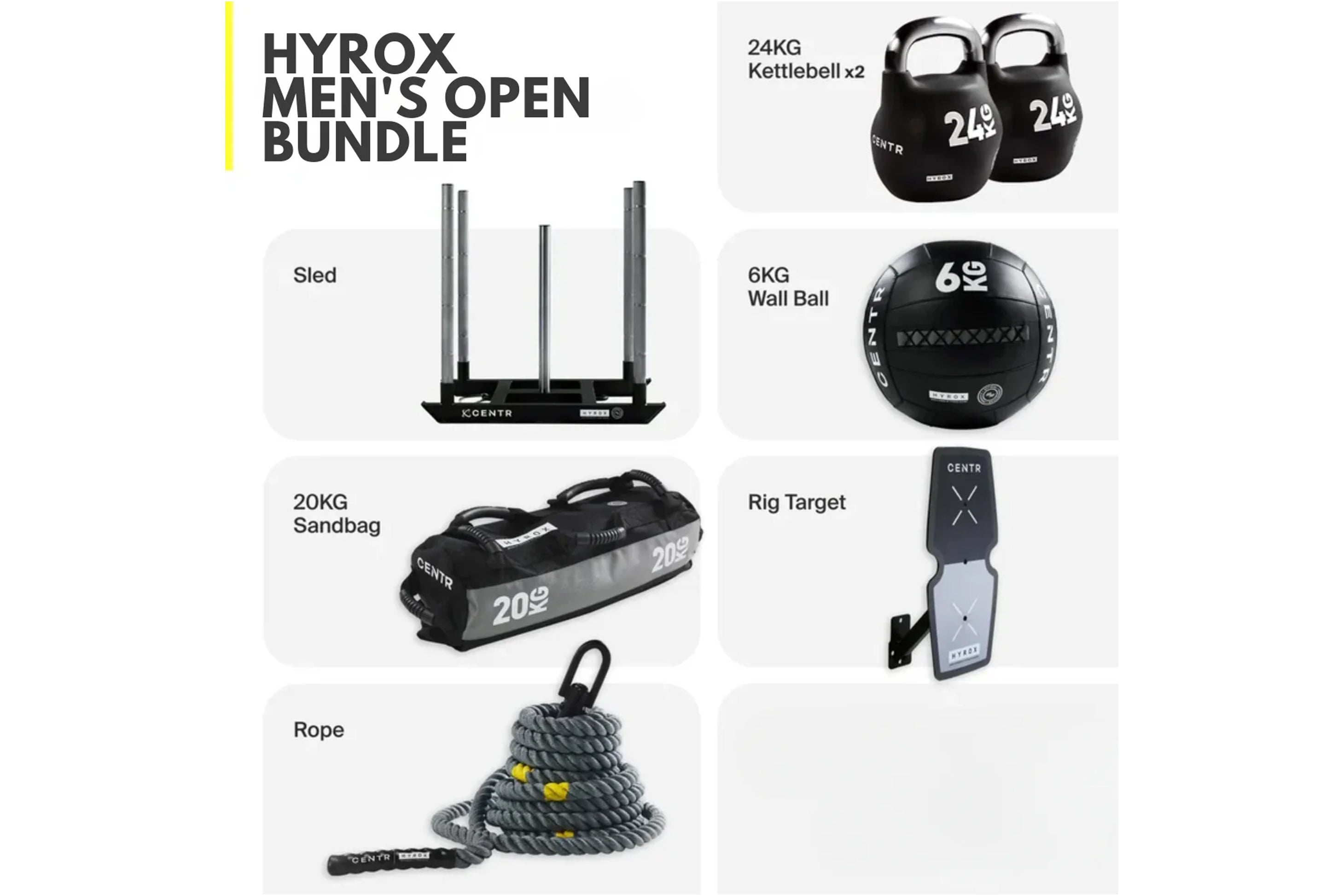 HYROX Men's Hybrid Performance Open Bundle – 360 Fitness Superstore