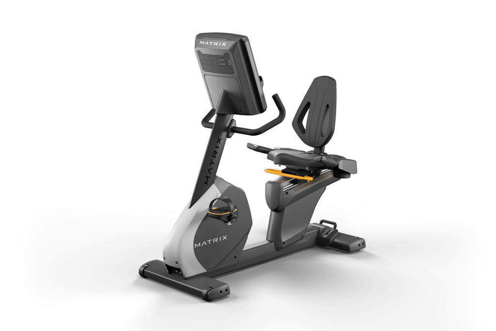 Matrix Hand Cycle Matrix Performance Recumbent Cycle with black and gray frame, digital ...