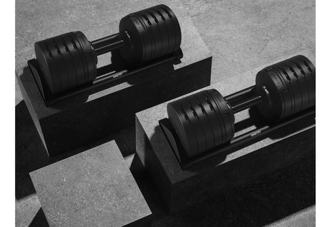 NÜOBELL 100lb Adjustable Dumbbells (Matte Black) (🪂NEW ITEM!)