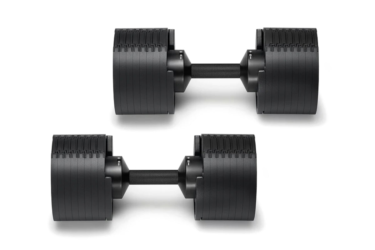 NÜOBELL 80lb Adjustable Dumbbells (Matte Black) – 360 Fitness
