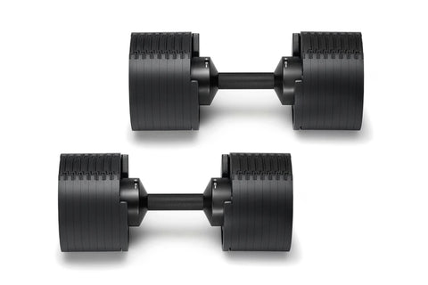 NÜOBELL 80lb Adjustable Dumbbells (Matte Black)