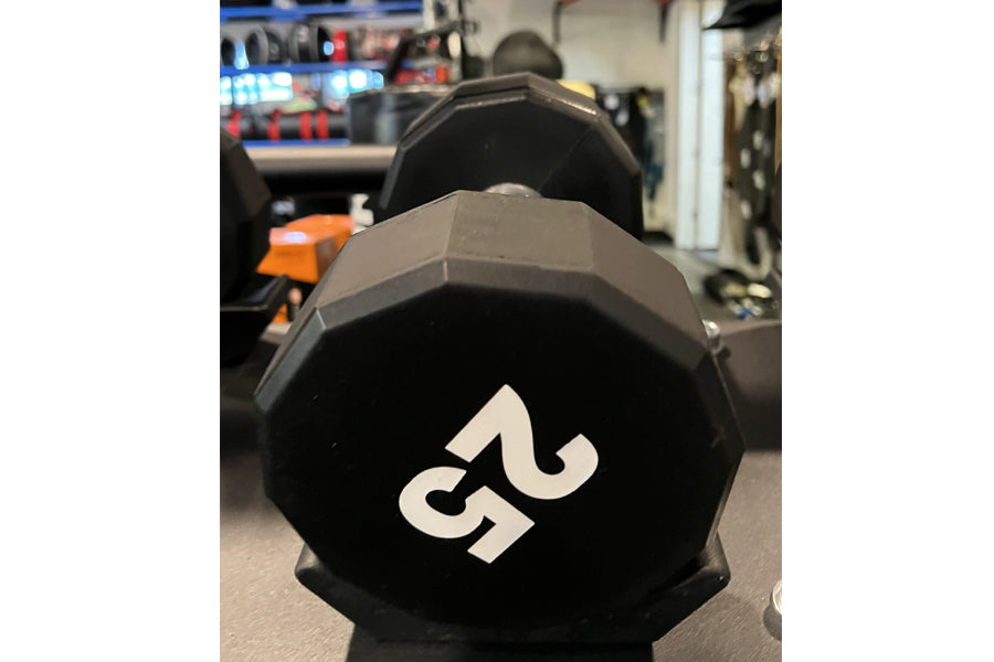 Warrior 12-Sided Urethane Dumbbell Set (5-50lb) (💥MEMORIAL SALE)