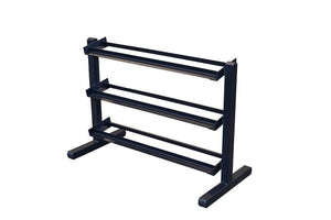 Warrior Rubber Hex Dumbbell Set w/ Rack (10-50lbs) (🏃IN-STORE SPECIAL)