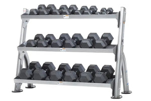 Warrior 2-Tier Universal Kettlebell/Dumbbell Storage Rack (Opt. 3rd Tier)