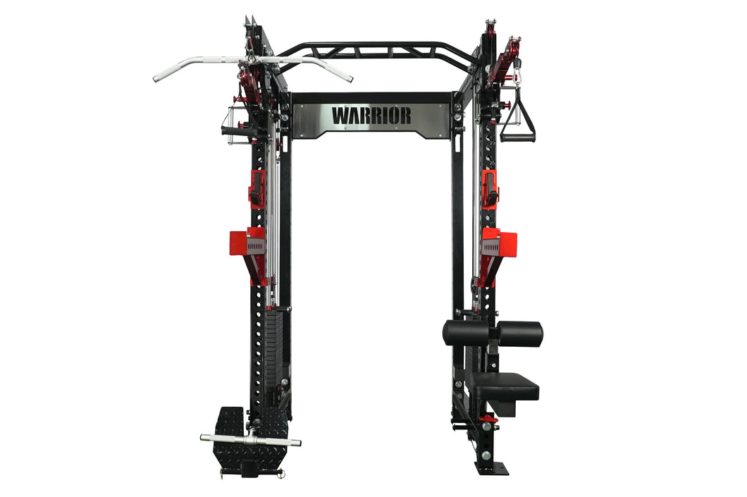 Warrior 3.5 Cable Crossover Pulley Power Rack Gym System w/ Lat