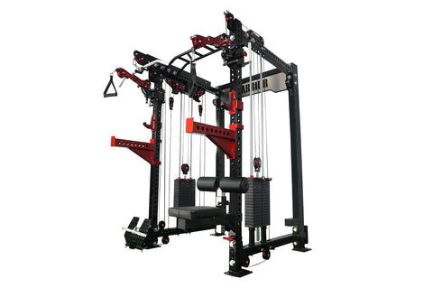 Warrior 3.5 Cable Crossover Pulley Power Rack Gym System w/ Lat Pulldown (Optional Counterbalance Smith Attachment) (❄️HOLIDAY SALE)