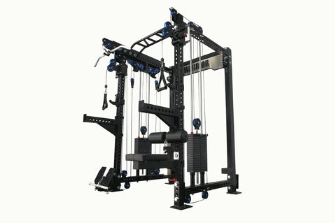 Warrior 3.5 Cable Crossover Pulley Power Rack Gym System w/ Lat Pulldown (Optional Counterbalance Smith Attachment) (❄️HOLIDAY SALE)