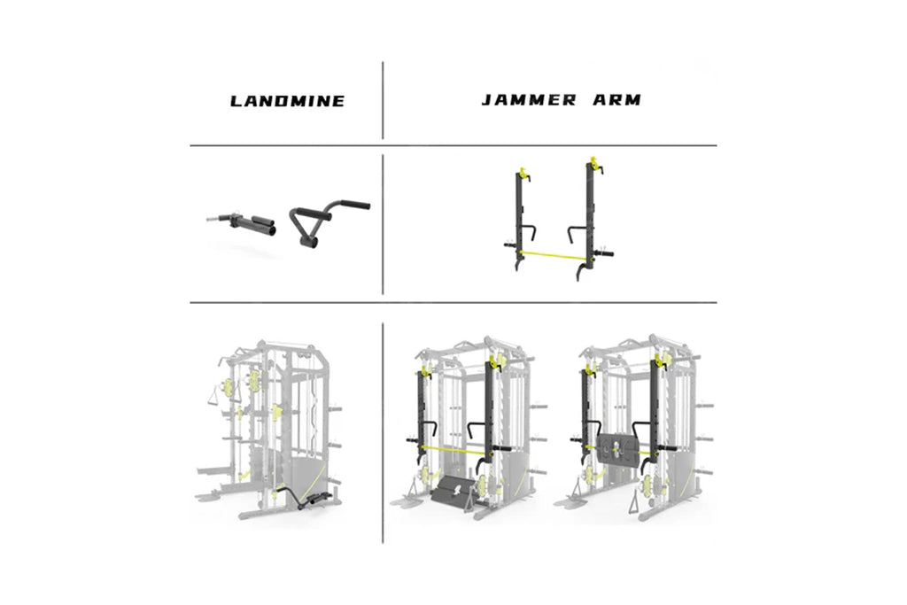 Warrior 701 All-in-One Power Rack Functional Trainer Cable Crossover Home Gym w/ Smith Cage (🍂 FALL CLEARANCE SALE)
