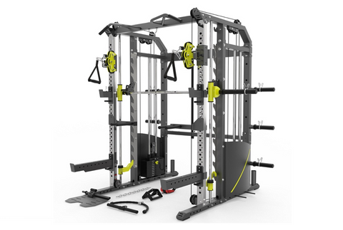 Warrior 701 All-in-One Power Rack Functional Trainer Cable Crossover Home Gym w/ Smith Machine (DEMO)
