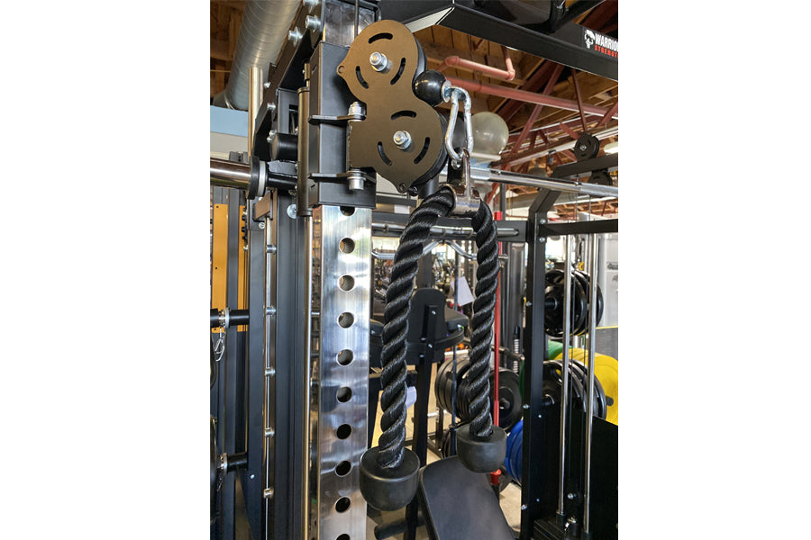 Warrior 701 All-in-One Power Rack Functional Trainer Cable Crossover Home Gym w/ Smith Cage (🍂 FALL CLEARANCE SALE)