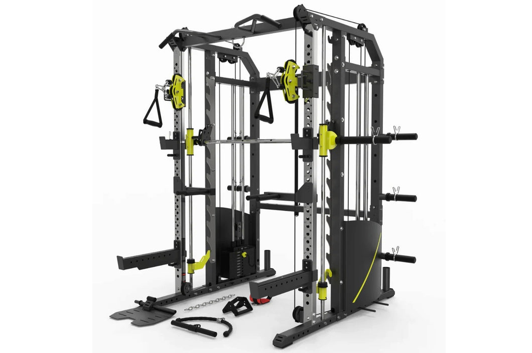 Warrior 701 All-in-One Power Rack Functional Trainer w/ Smith Cage